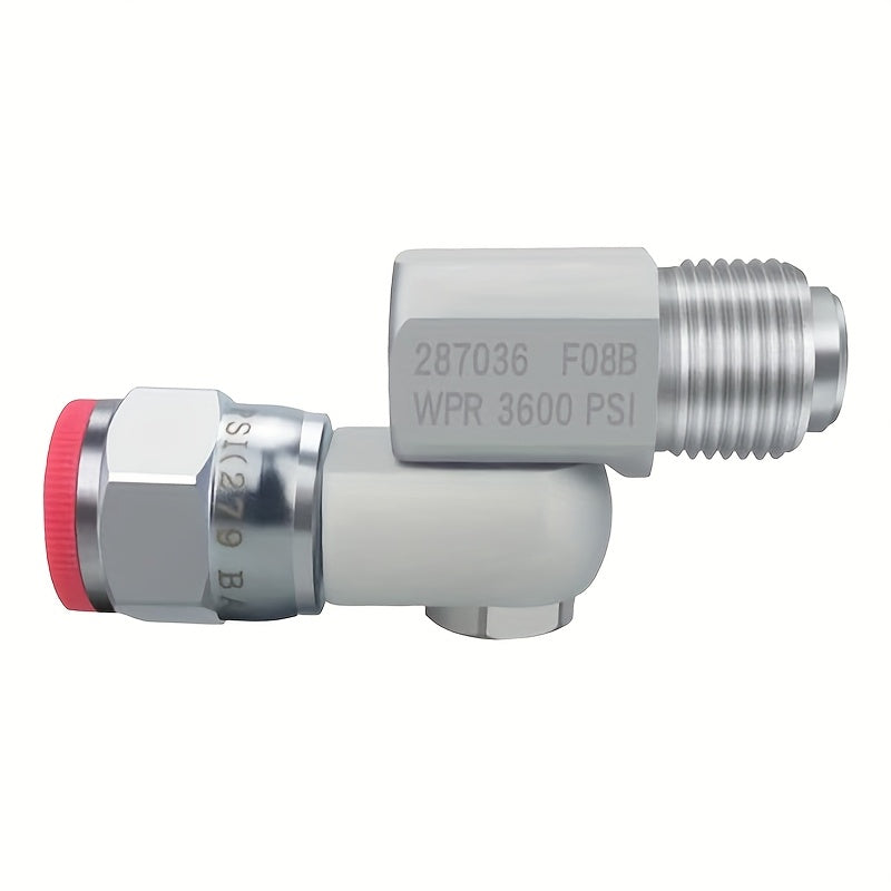 High Pressure 3600PSI Airless Sprayer Swivel Connector 287036 F08B 180° Elbow Rotating Joint Anti-Kink Paint Gun Accessory for Contractor DIY Painting