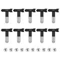 10 pcs Reversible Airless Spray Tips Set for Airless Paint Sprayer,for Wall Fence Deck Cabinet and Guns House Painting(109,213,315,411,417,515,517,519,621,623)