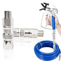 360 Degrees Sprayer Joint * 2, Airless Paint Sprayer Hose Joint Accessories Compatible with All Paint Spray Guns & Sprayer Hoses