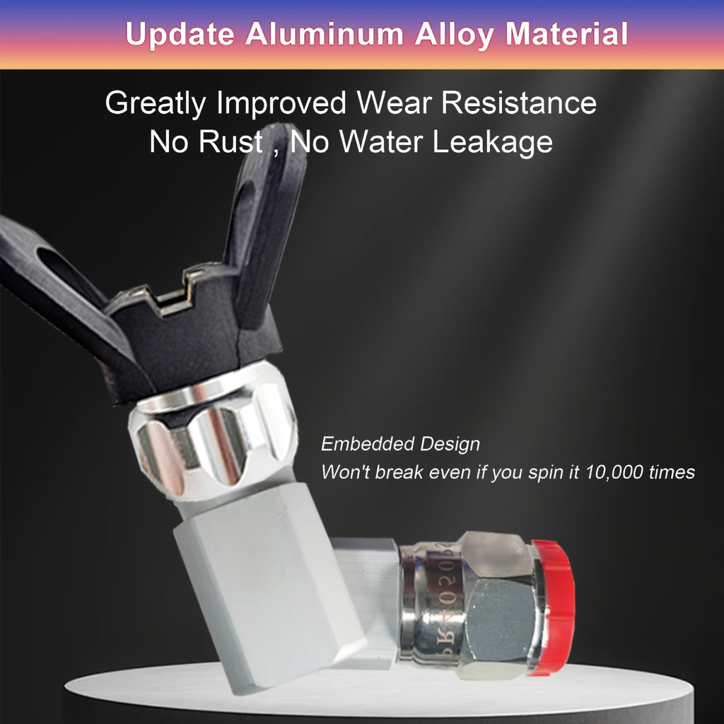 High Pressure 3600PSI Airless Sprayer Swivel Connector 287036 F08B 180° Elbow Rotating Joint Anti-Kink Paint Gun Accessory for Contractor DIY Painting