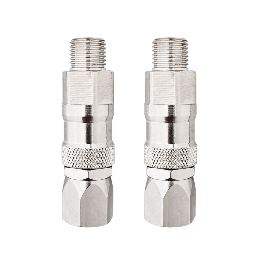 360 Degrees Sprayer Joint * 2, Airless Paint Sprayer Hose Joint Accessories Compatible with All Paint Spray Guns & Sprayer Hoses